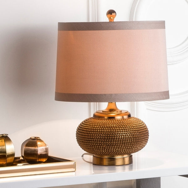 SET OF 2 - ALEXIS 19-INCH H COPPER BEAD LAMP