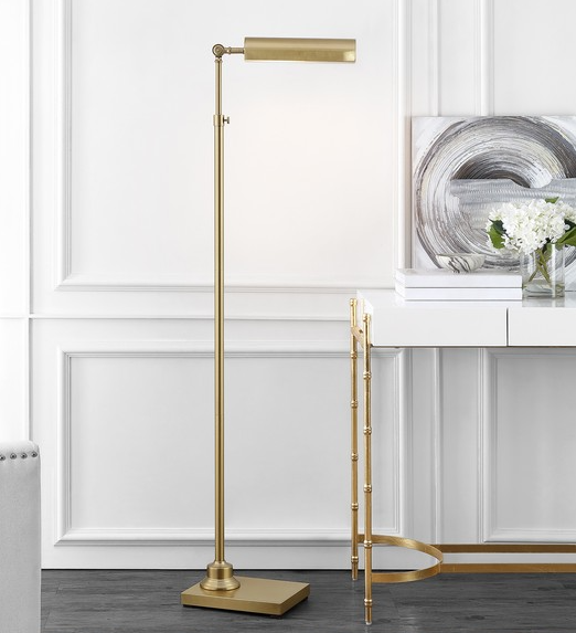 SAFAVIEH Renla 64.5" Traditional Floor Lamp Brass Gold