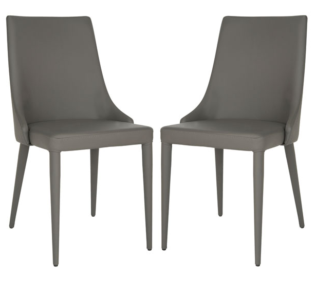 SET OF 2 - Summerset 19'' H Leather Side Chair