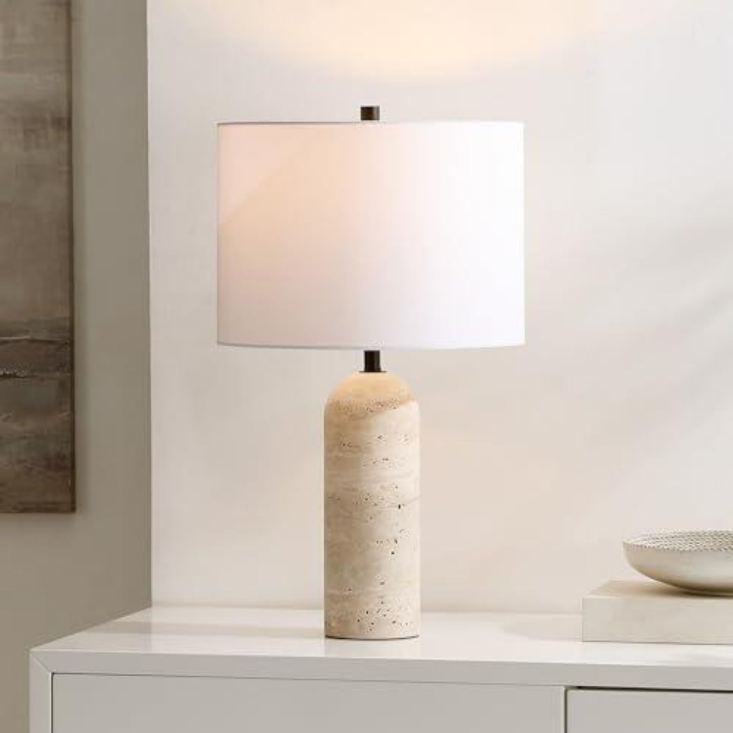Safavieh Jolene Ivory Travertine 24-inch Table Lamp