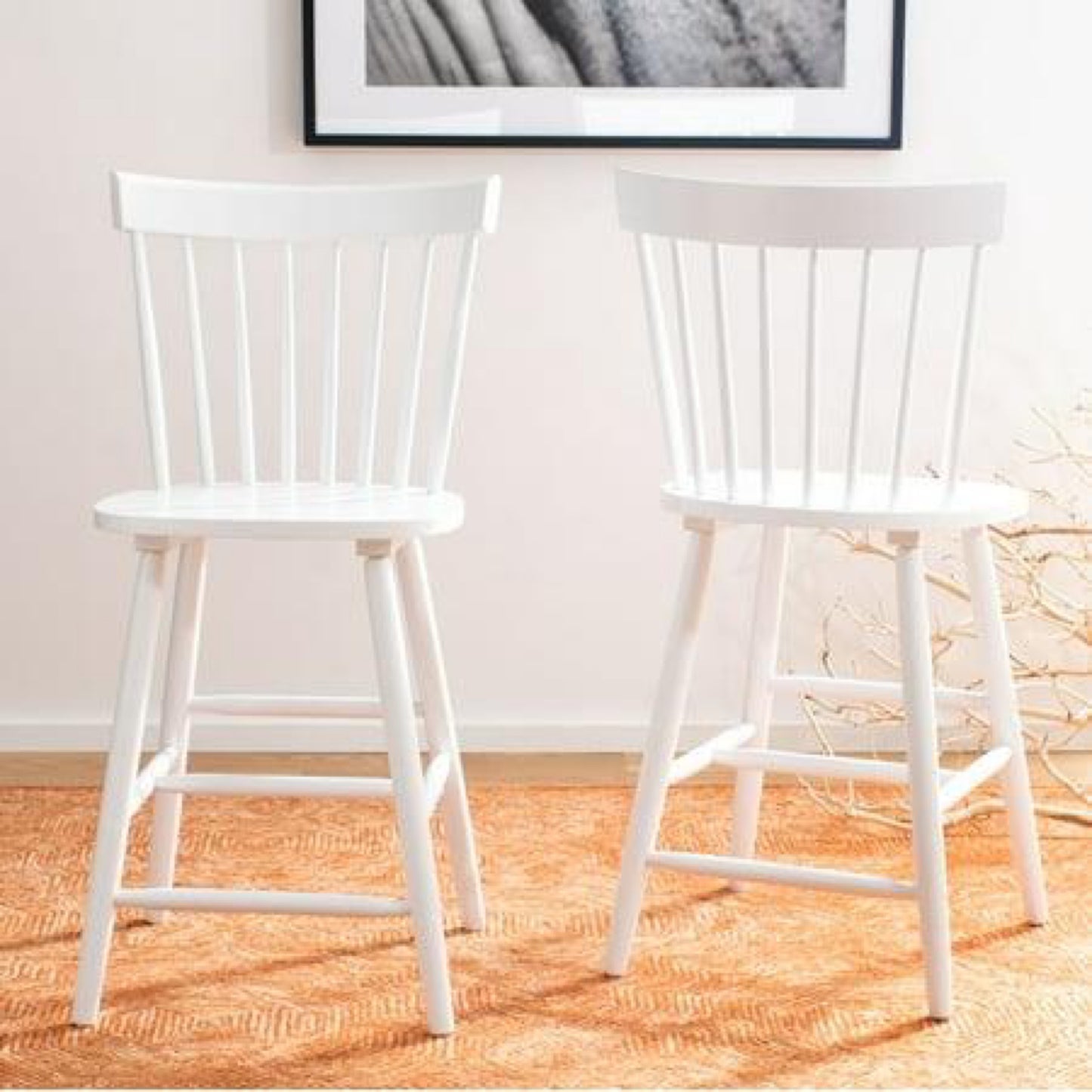 Safavieh Providence Solid Spindle Back Counter Stool
