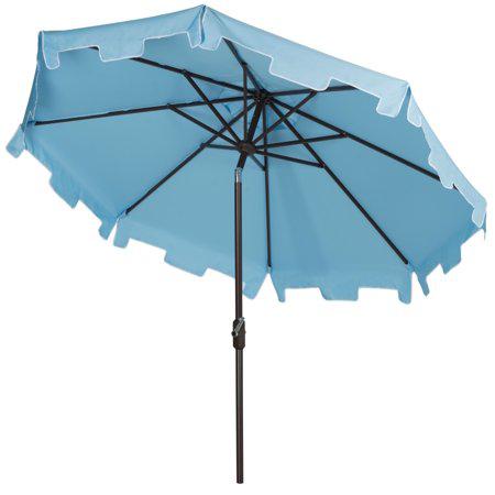 Safavieh Zimmerman 9' Market Crank UV Resistant Patio Umbrella