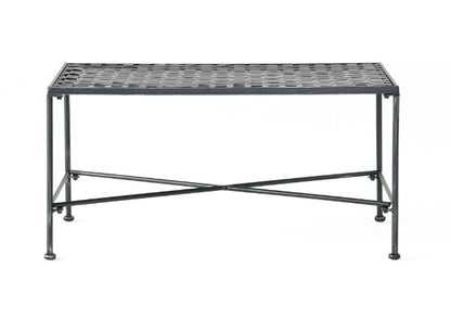 Alexander Outdoor Iron Coffee Table - Black
