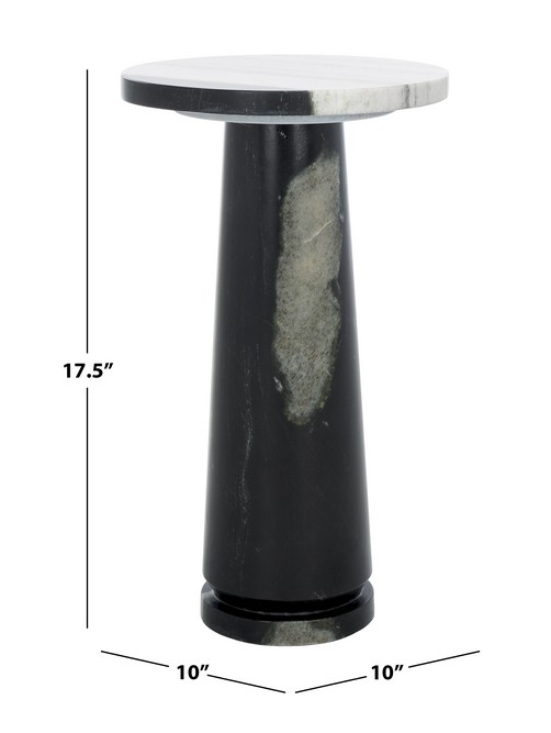 Valentia Round Marble Accent Table