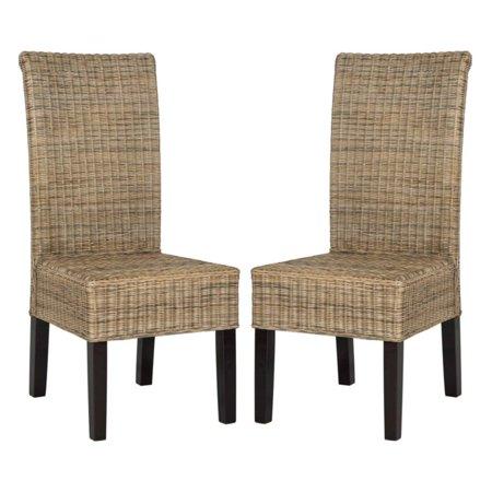 Set of 2 Arjun Wicker Dining Chair Natural