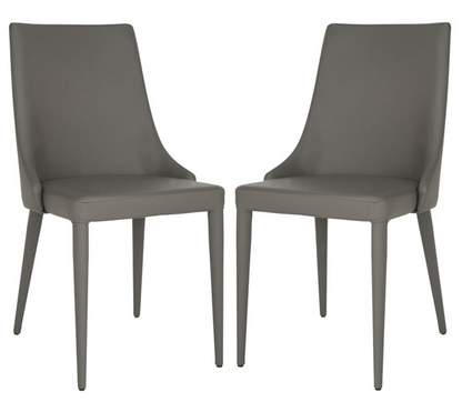 SET OF 2 - Summerset 19'' H Leather Side Chair