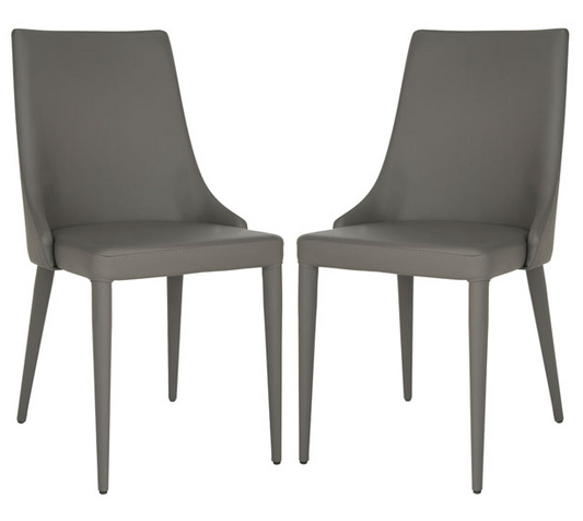 SET OF 2 - Summerset 19'' H Leather Side Chair