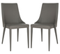 SET OF 2 - Summerset 19'' H Leather Side Chair