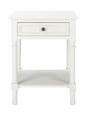 Tate 1 Drawer Accent Table Distressed White
