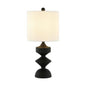 Safavieh Riza 20" Modern Black Resin Table Lamp with Shade