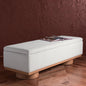 Vianna Cream/Natural Entryway Bench 60.8 in
