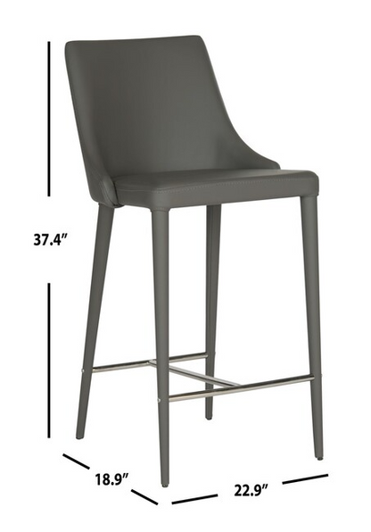 SET OF 2 - Summerset Counter Stool Black