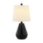 Safavieh Seira 20" Glam Black Resin Table Lamp with Shade