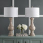 SET OF 2 - Safavieh Savion Antique 31" Table Lamp