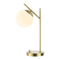 Safavieh Suna 20" Mid-Century Brass Iron Lamp w/ USB
