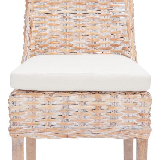 Tobie Rattan Barstool Natural White Wash