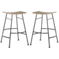 Set of 2 Counter Height Barstool Gray