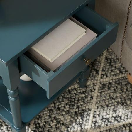 Safavieh Tami Nightstand with Storage Drawer Teal