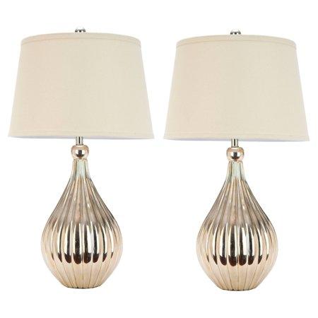 SET OF 2 - Safavieh Elli Gourd Table Lamp